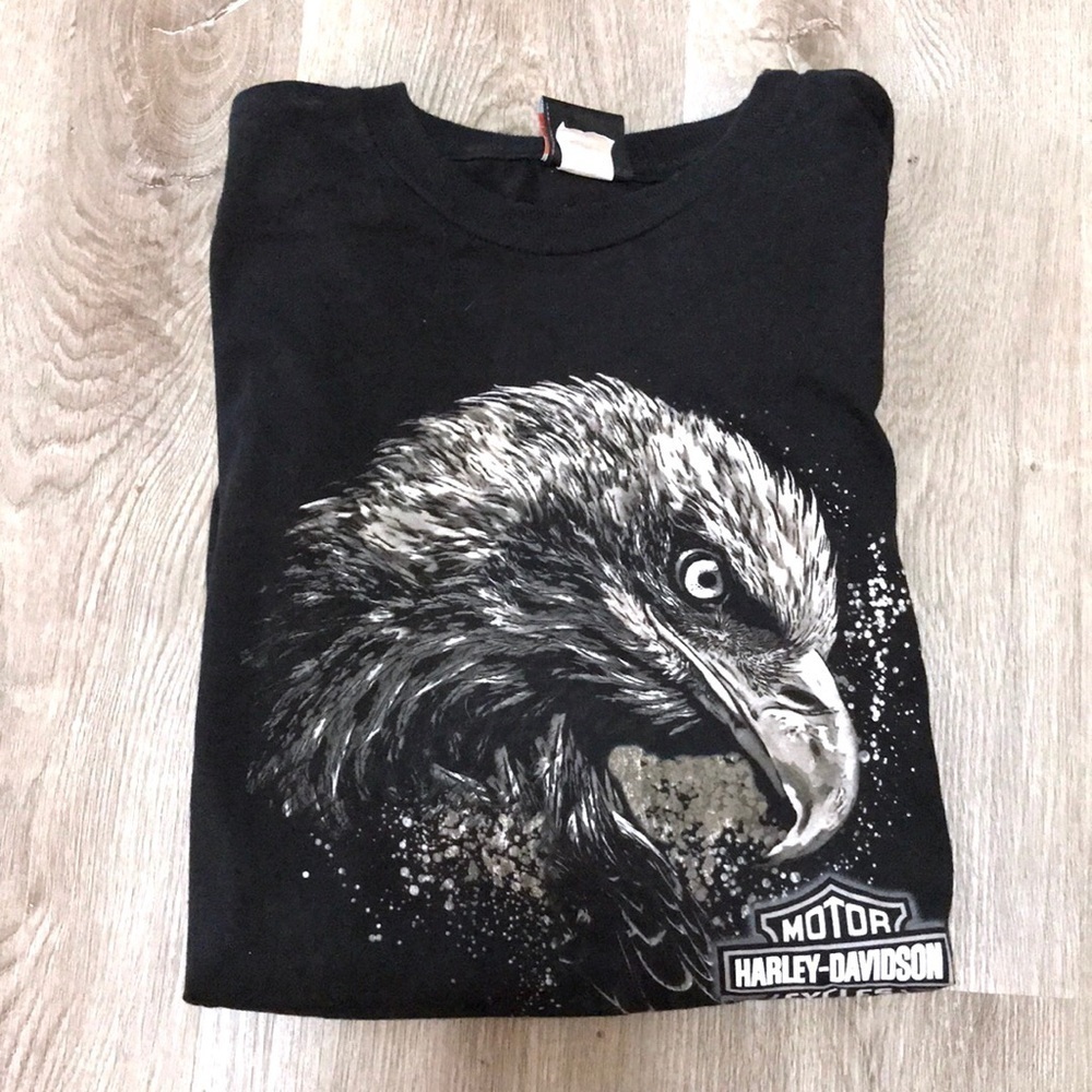 Harley Davidson Motorcycle Charlotte Eagle T-shirt